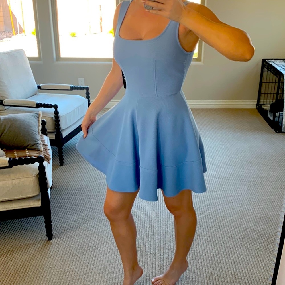 Lulus A-Line blue dress- still sold online NWT!